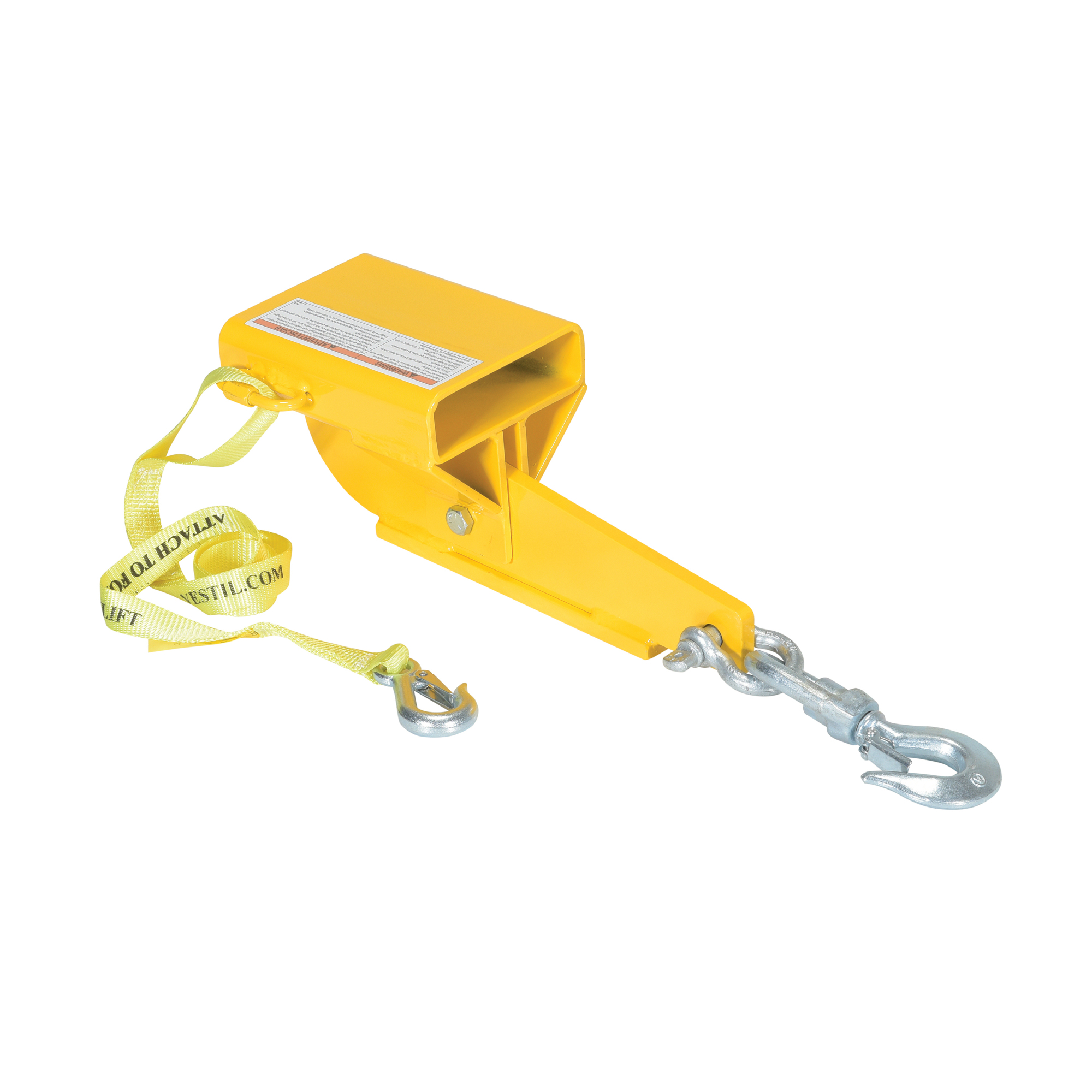 Vestil Steel Hoist Single Auto Tension Swivel Hook - 4000-Lb. Capacity, Steel, Model# S-FORK-4-AT